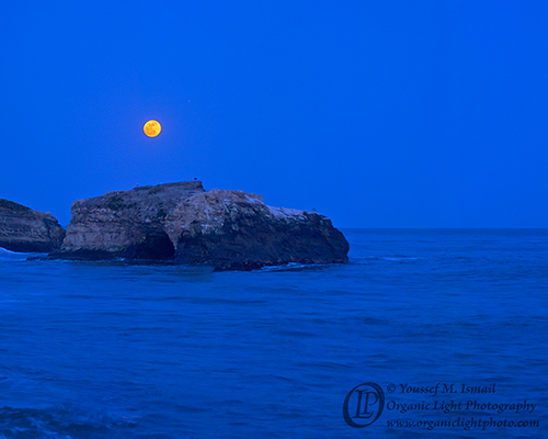 Full Moon over Arch Rock