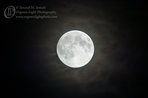 Ramadan Full Moon and Cloud Glow