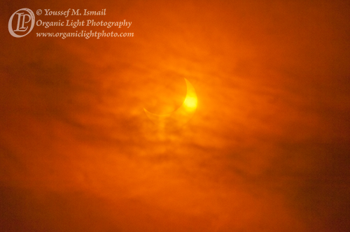 Solar Eclipse Obscured by High Cirrus Clouds