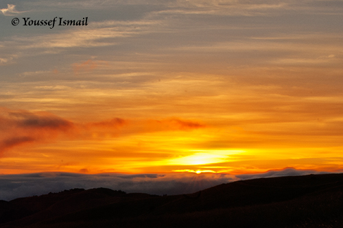 Sunset on May 21, 2012 from Russian Ridge