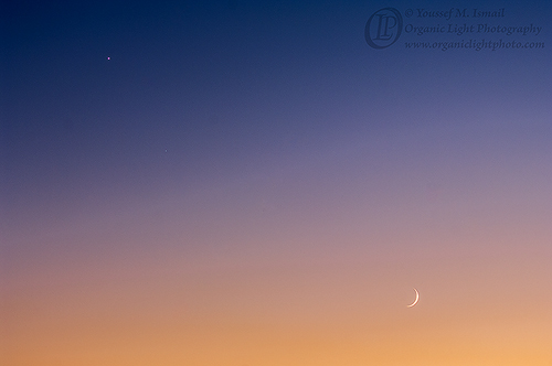 The Moon, Venus and Spica