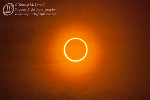 The Annular Eclipse of May 20th 2012 in total annularity