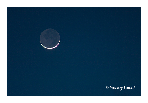 The Moon Revealed in Earth Shine