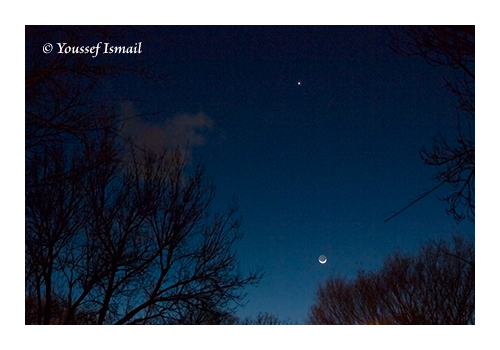 The Moon and Venus